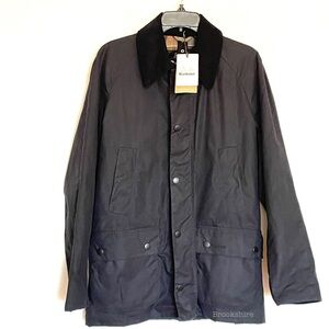 Barbour Ashby Wax Jacket Size Small Navy